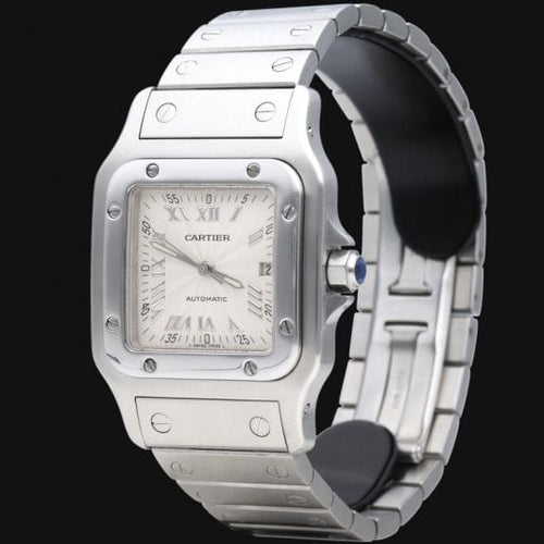 Montre Cartier Santos Galbée - Montre femme automatique en acier 29 mm 58 Facettes MT43424