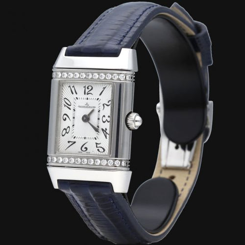 Montre Jaeger-LeCoultre Reverso Classique Lady - Montre femme en acier et diamants 58 Facettes MT42857