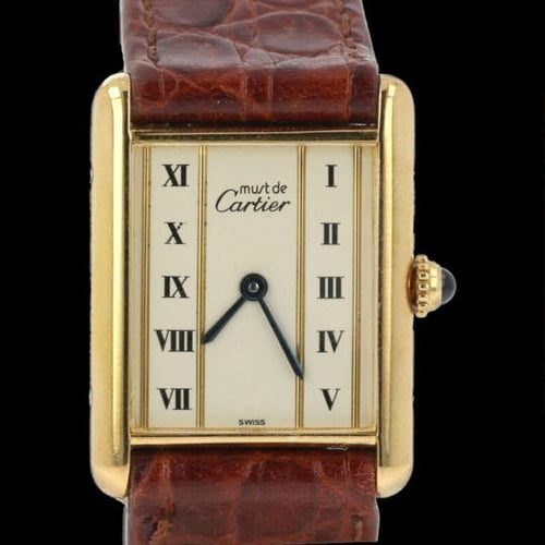 Montre Cartier Must - Montre femme en vermeil, quartz 58 Facettes MT43316