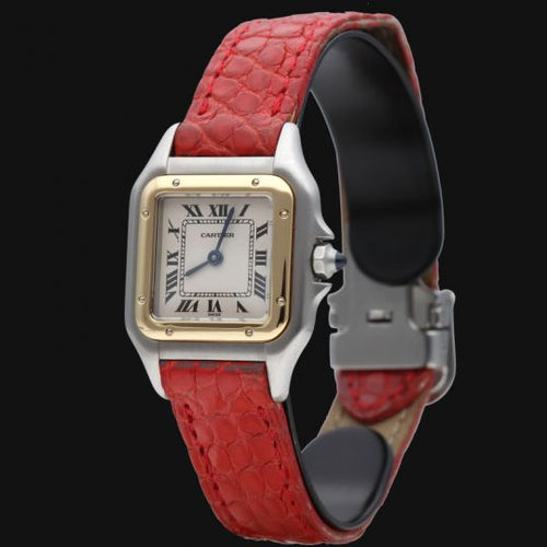 Montre Cartier Panthère - Montre femme quartz en acier et or jaune 58 Facettes MT44162