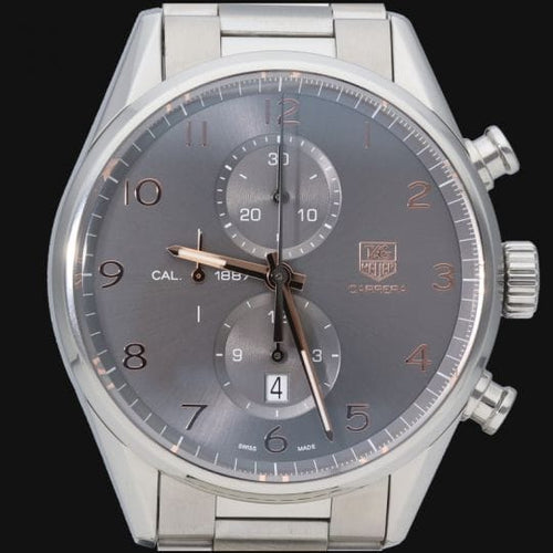 Montre TAG Heuer Carrera - Montre chronographe Calibre 1887 en acier 58 Facettes MT44494