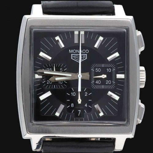 Montre TAG Heuer Monaco - Montre chronographe automatique homme en acier 58 Facettes MT44512