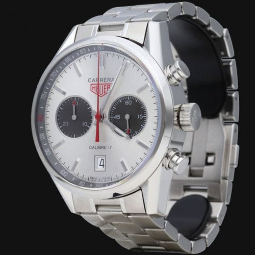 Montre TAG Heuer Carrera - Montre chronographe Calibre 16 en acier 41 mm 58 Facettes MT44524