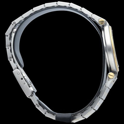Montre Cartier Santos - Montre ronde quartz en or jaune et acier 58 Facettes MT44395