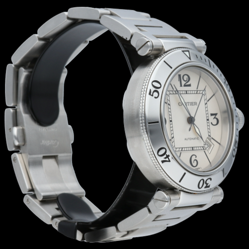 Montre Cartier Pasha Seatimer - Montre automatique homme en acier 40 mm 58 Facettes MT44425