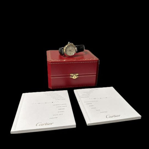 Montre Cartier Pasha - Montre Power Reserve 38 mm en or jaune et acier 58 Facettes MT44431