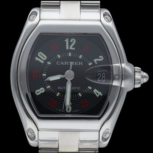 Montre Cartier Roadster - Montre automatique homme en acier 37 mm 58 Facettes MT44453