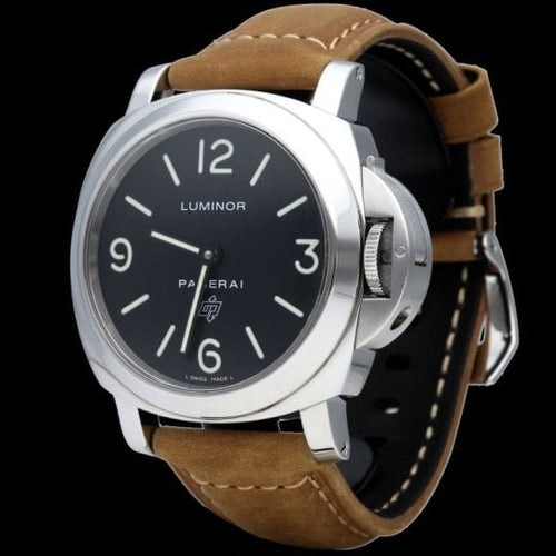 Montre Panerai Luminor Base Logo - Montre homme en acier 44 mm 58 Facettes MT41919