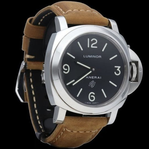Montre Panerai Luminor Base Logo - Montre homme en acier 44 mm 58 Facettes MT41919