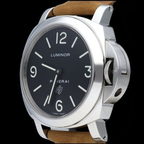 Montre Panerai Luminor Base Logo - Montre homme en acier 44 mm 58 Facettes MT41919