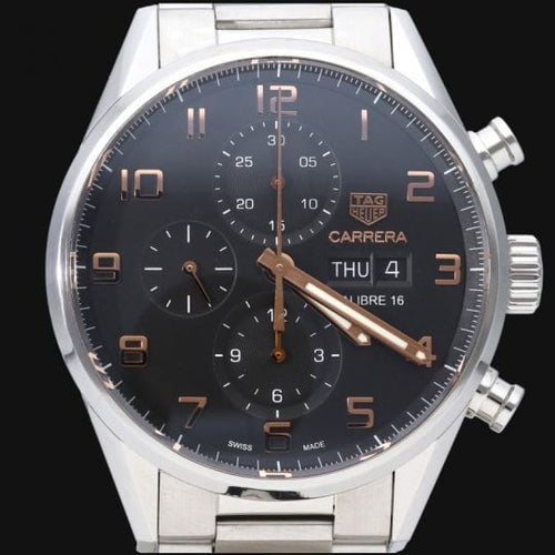 Montre Tag Heuer Carrera - Montre chronographe Calibre 16 en acier 41 mm 58 Facettes MT44525
