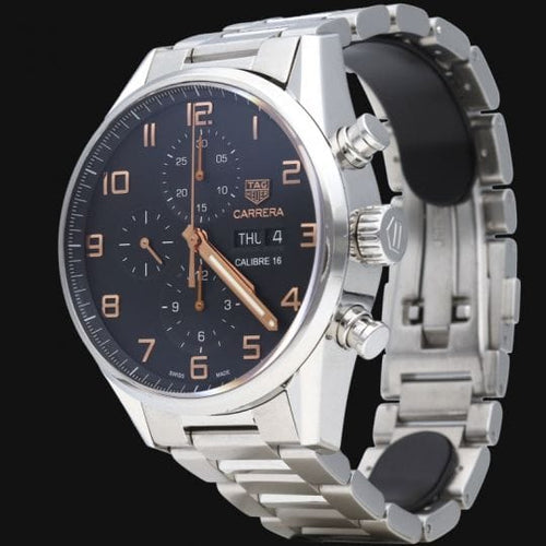 Montre Tag Heuer Carrera - Montre chronographe Calibre 16 en acier 41 mm 58 Facettes MT44525