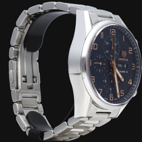 Montre Tag Heuer Carrera - Montre chronographe Calibre 16 en acier 41 mm 58 Facettes MT44525