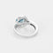 Bague 49 Bague tourbillon en or blanc, topaze et diamants 58 Facettes B250558