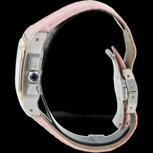 Montre Cartier Santos 100 - Montre automatique en or rose et acier 58 Facettes MT44406