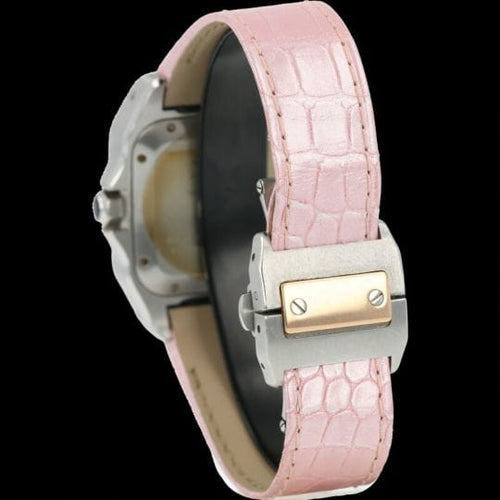 Montre Cartier Santos 100 - Montre automatique en or rose et acier 58 Facettes MT44406