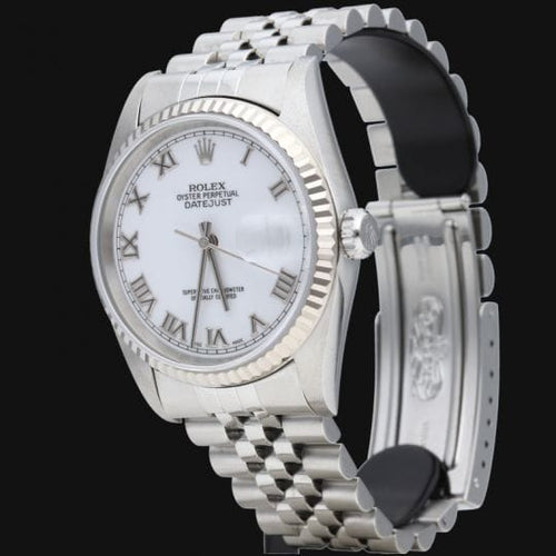 Montre Rolex Datejust - Montre 36 mm en acier et or blanc 58 Facettes MT44149