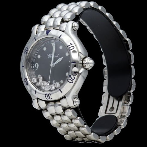 Montre Chopard Happy Sport - Montre femme quartz en acier 32 mm 58 Facettes MT44771