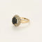 Bague 56 Bague en or jaune et or blanc, saphir et diamants 58 Facettes B250591