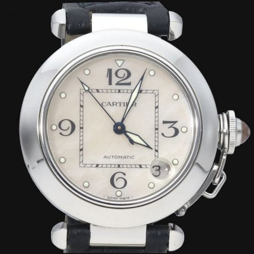Montre Cartier Pasha - Montre automatique 35 mm nacre en acier 58 Facettes MT44405