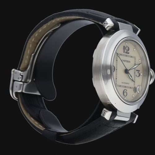 Montre Cartier Pasha - Montre automatique 35 mm nacre en acier 58 Facettes MT44405