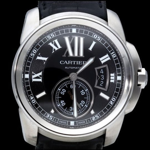 Montre Cartier Calibre de Cartier - Montre automatique homme 42 mm en acier 58 Facettes MT44443