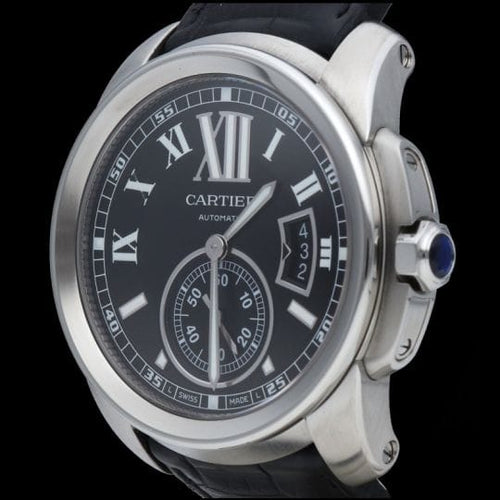 Montre Cartier Calibre de Cartier - Montre automatique homme 42 mm en acier 58 Facettes MT44443