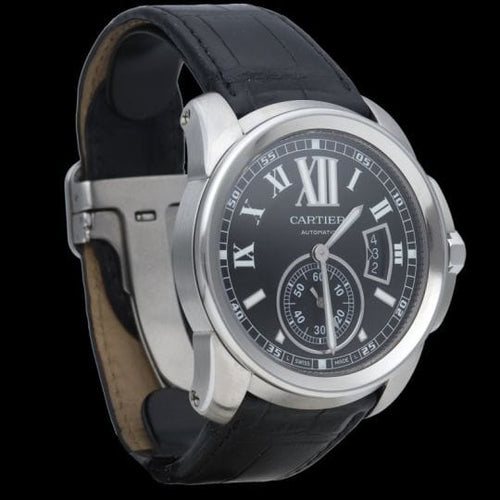 Montre Cartier Calibre de Cartier - Montre automatique homme 42 mm en acier 58 Facettes MT44443