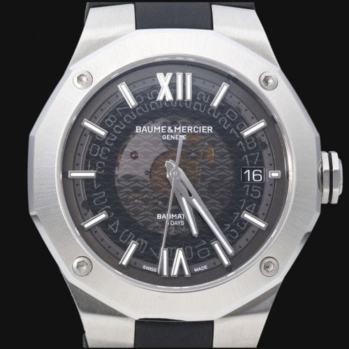 Montre Baume & Mercier Riviera - Montre automatique homme 42 mm en acier 58 Facettes MT44342
