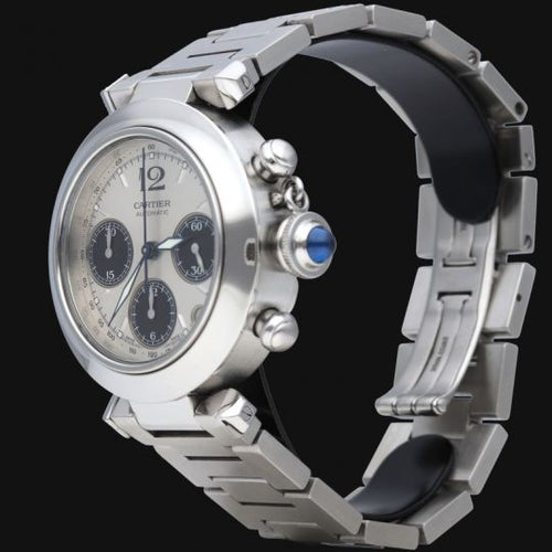 Montre Cartier Pasha - Montre chronographe automatique en acier 36 mm 58 Facettes MT44369