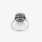 Bague 56 Bague en or blanc, saphir et diamants 58 Facettes B250363