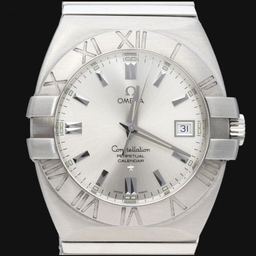 Montre Omega Constellation - Montre homme à quartz en acier 38 mm 58 Facettes MT44478