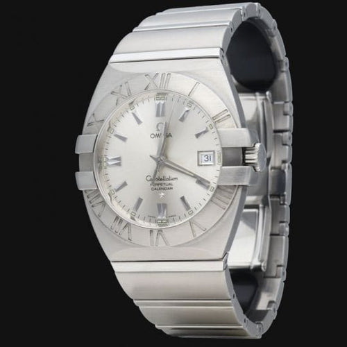 Montre Omega Constellation - Montre homme à quartz en acier 38 mm 58 Facettes MT44478