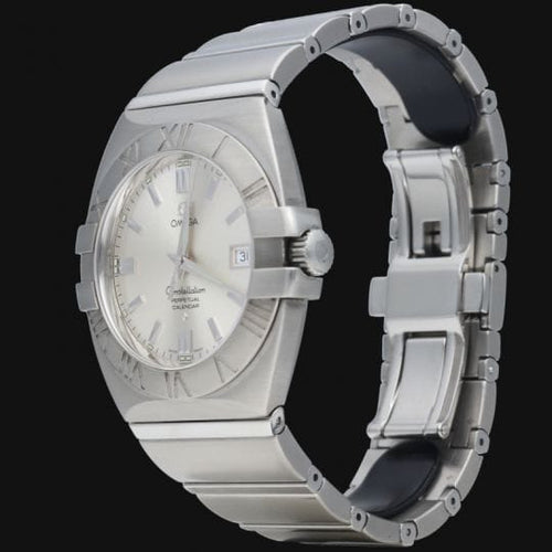 Montre Omega Constellation - Montre homme à quartz en acier 38 mm 58 Facettes MT44478