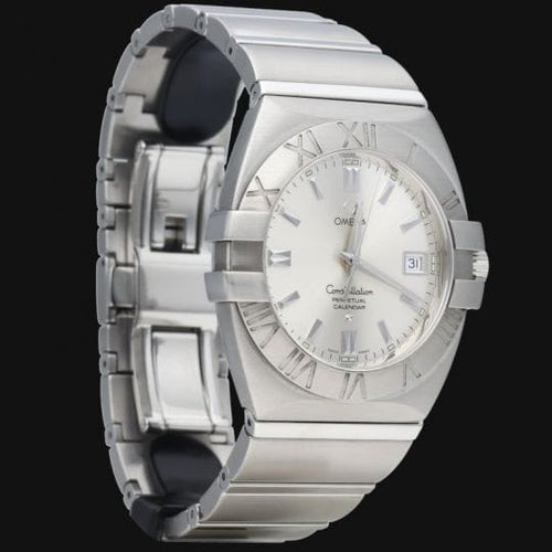 Montre Omega Constellation - Montre homme à quartz en acier 38 mm 58 Facettes MT44478