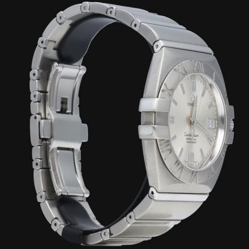 Montre Omega Constellation - Montre homme à quartz en acier 38 mm 58 Facettes MT44478