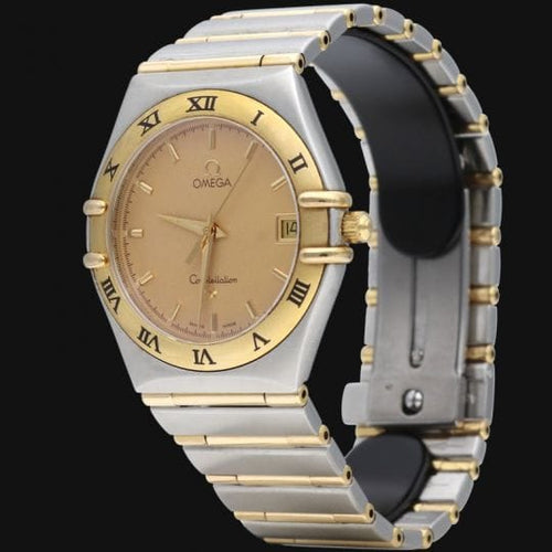 Montre Omega Constellation - Montre homme quartz en or jaune et acier 58 Facettes MT44546