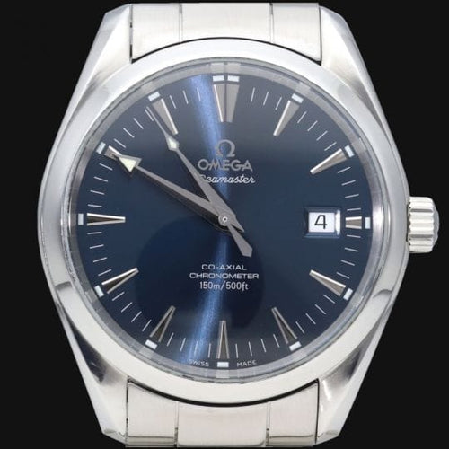 Montre Omega Seamaster Aqua Terra Co-Axial - Montre automatique acier 39 mm 58 Facettes MT41797