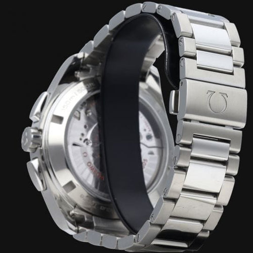 Montre Omega Seamaster Aqua Terra - Montre GMT chronographe 43 mm acier 58 Facettes MT44142