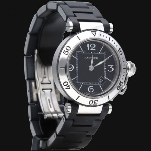 Montre Cartier Pasha Seatimer - Montre automatique homme en acier 58 Facettes MT44414