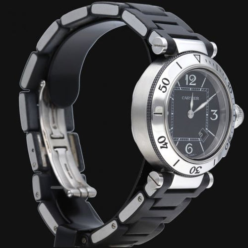 Montre Cartier Pasha Seatimer - Montre automatique homme en acier 58 Facettes MT44414