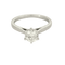 Bague 53 Solitaire en or blanc et diamant 58 Facettes B250581