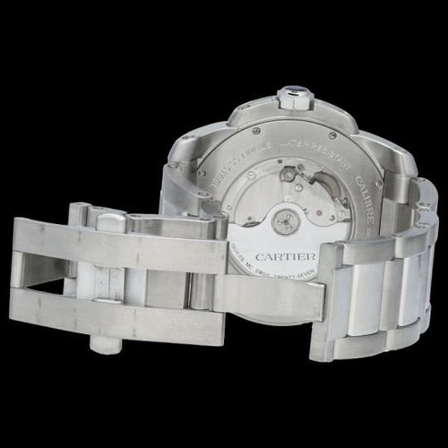 Montre Cartier Calibre de Cartier - Montre homme automatique 42 mm en acier 58 Facettes MT44412
