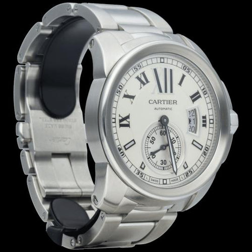 Montre Cartier Calibre de Cartier - Montre homme automatique 42 mm en acier 58 Facettes MT44412