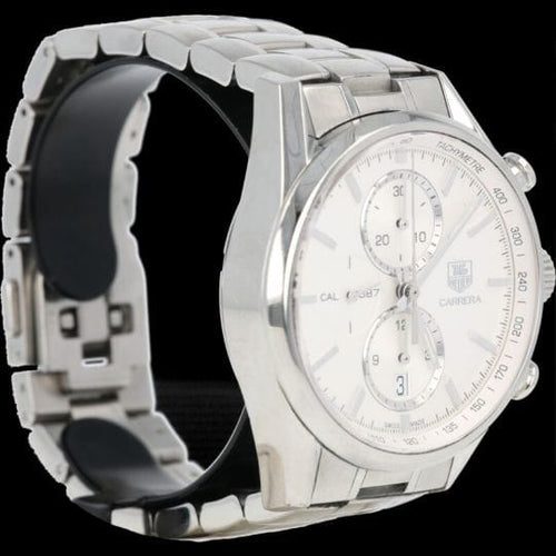 Montre TAG Heuer Carrera - Montre chronographe Calibre 1887 en acier 58 Facettes MT44496