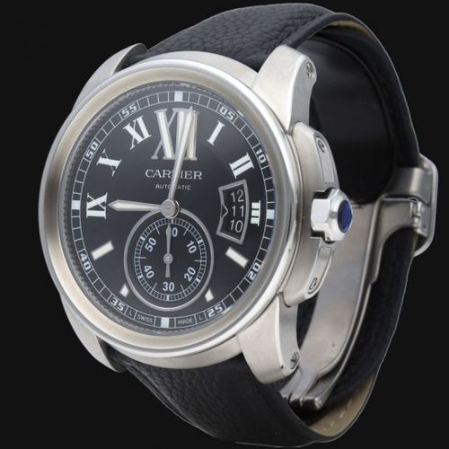 Montre Cartier Calibre de Cartier - Montre homme 42 mm en acier 58 Facettes MT44458