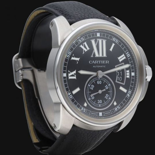 Montre Cartier Calibre de Cartier - Montre homme 42 mm en acier 58 Facettes MT44458