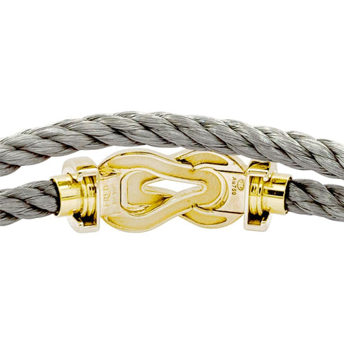 Bracelet Bracelet Fred, "Chance infinie", or rose et acier. 58 Facettes 35323