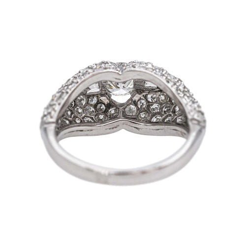 Bague 54 Bague  Dôme  Platine Diamant 58 Facettes 4776441CN
