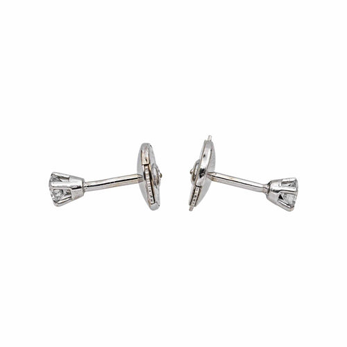 Boucles d'oreilles Boucles d'oreilles Puces Or blanc Diamant 58 Facettes 4830464CN